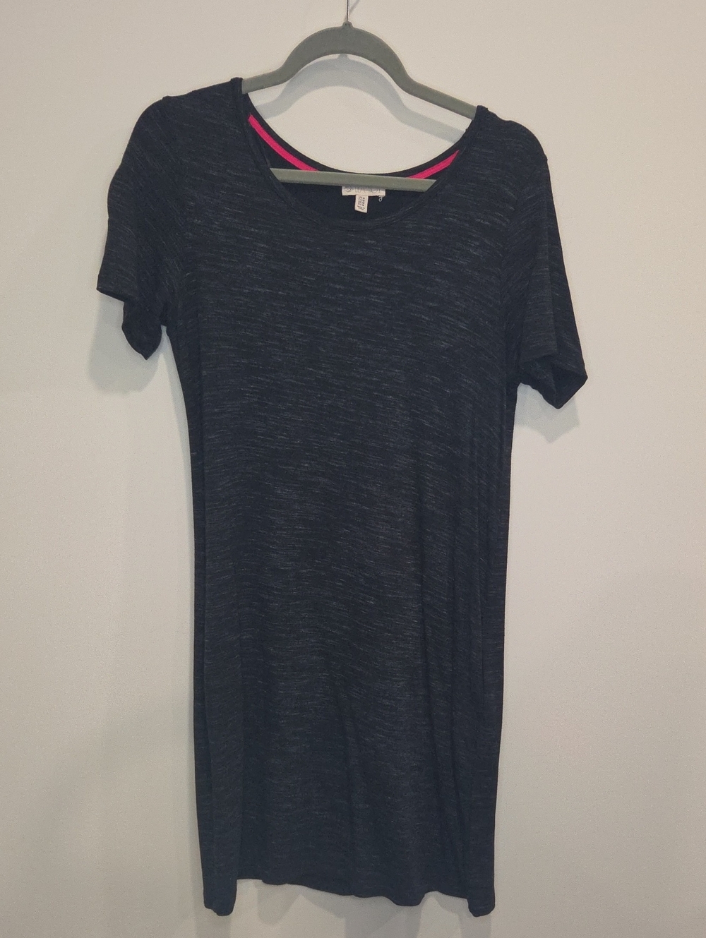 Lila Rose Black Heather Short Sleeve Tunic